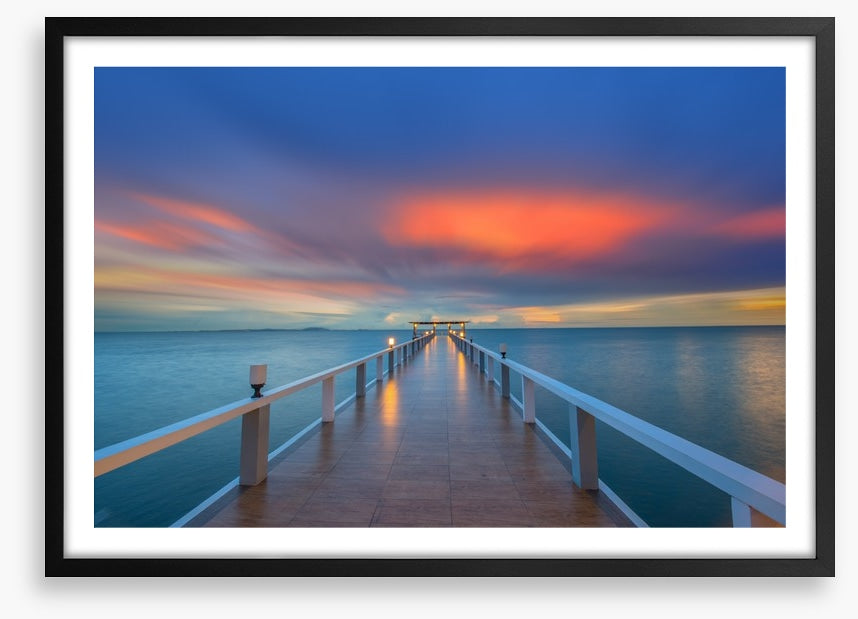 Sunrise over the pier