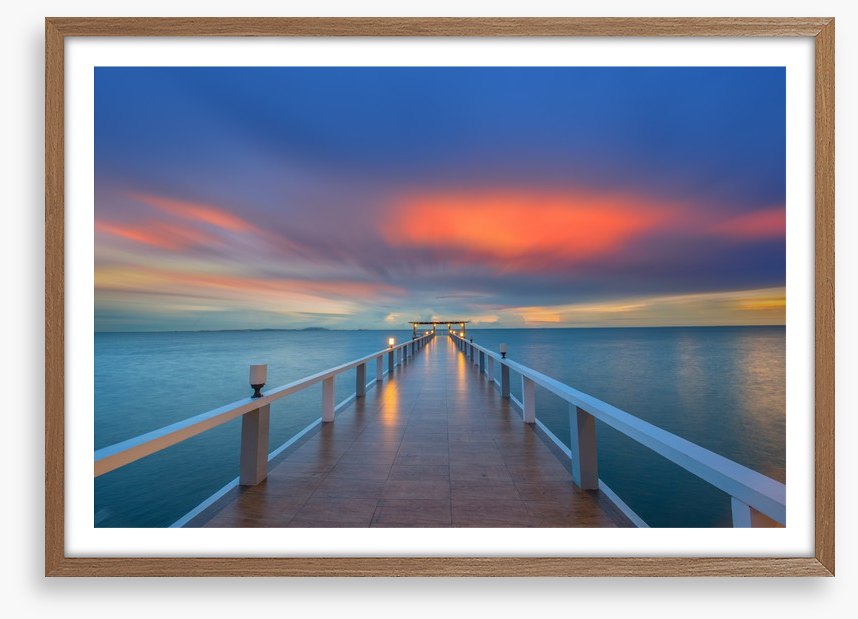 Sunrise over the pier