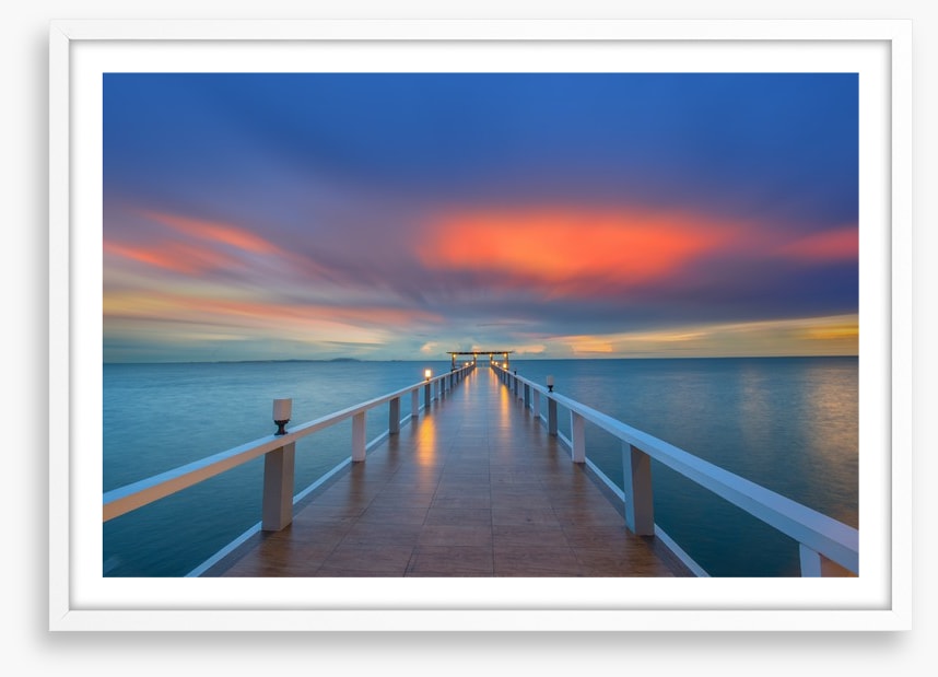 Sunrise over the pier