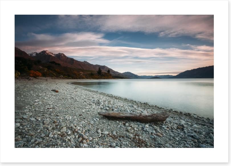 Shore of Lake Wakatipu, New Zealand