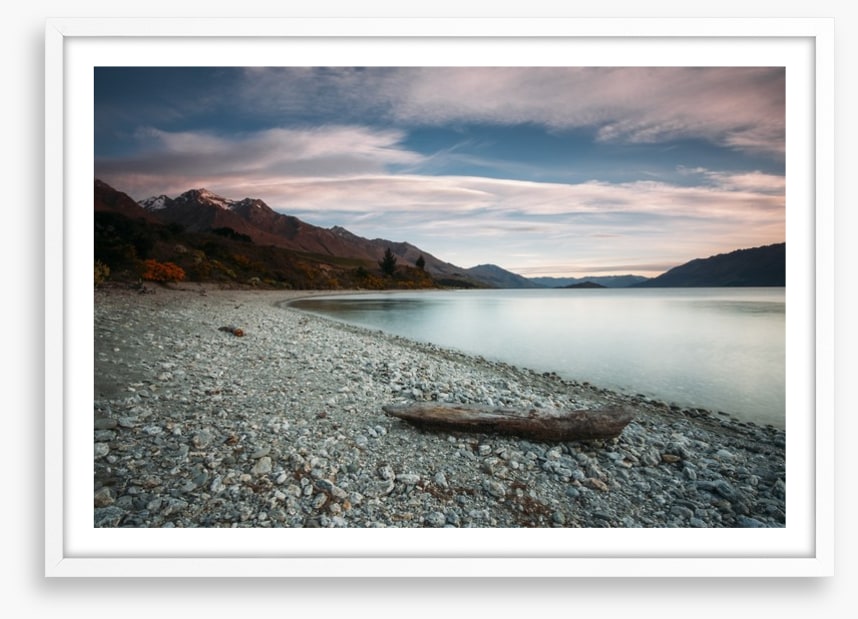 Shore of Lake Wakatipu, New Zealand