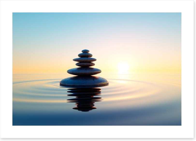 Stone tower at sunrise