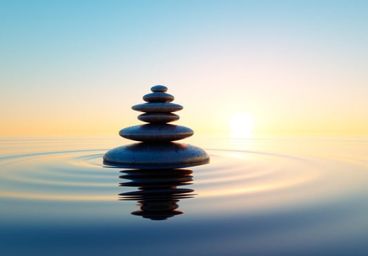 Stone tower at sunrise