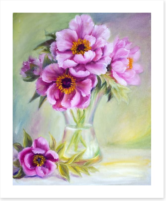 Peonies in a vase