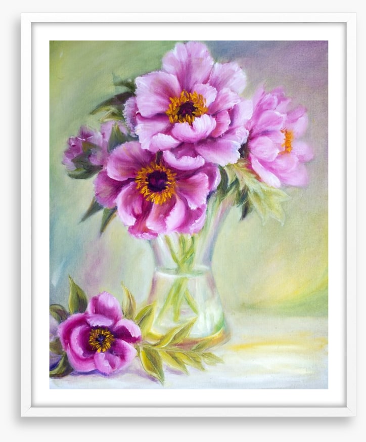 Peonies in a vase