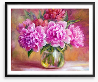 Golden light peonies