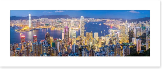 Hong Kong skyline at dusk