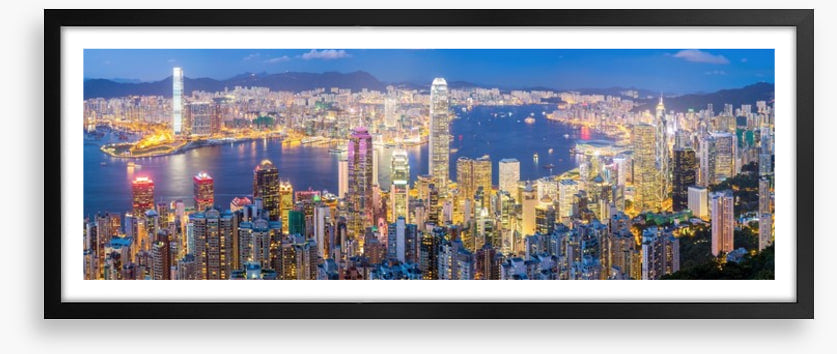 Hong Kong skyline at dusk