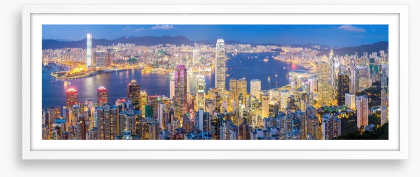 Hong Kong skyline at dusk