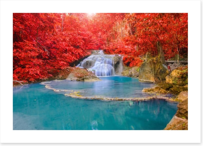 Autumn at Erawan waterfall