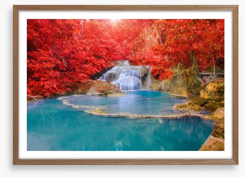 Autumn at Erawan waterfall