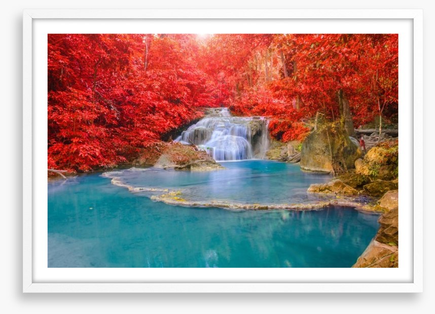 Autumn at Erawan waterfall