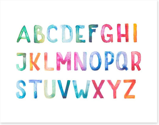 Rainbow letters