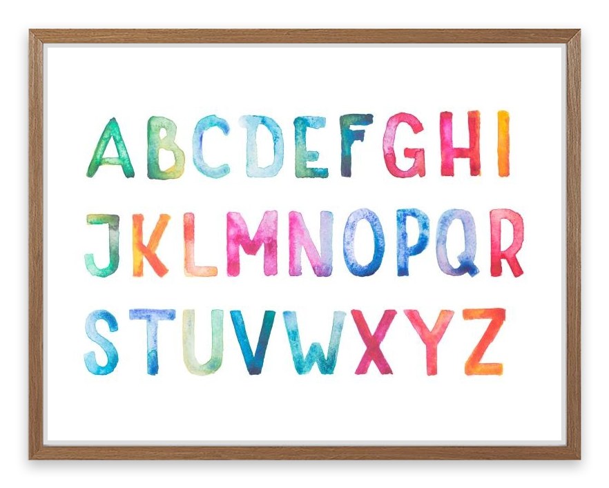 Rainbow letters