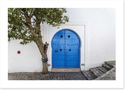 The blue door, Tunisia