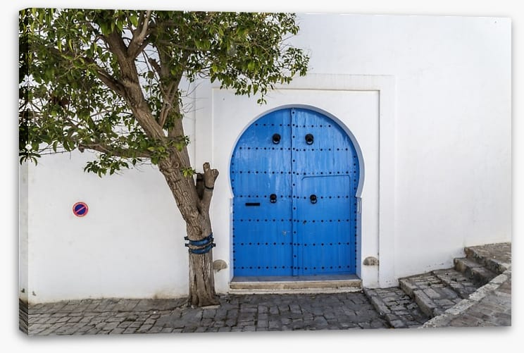 The blue door, Tunisia