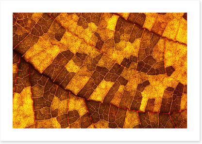 Skeleton leaf gold