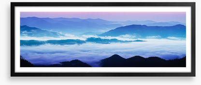 Mountain sunrise panorama