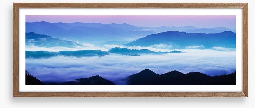 Mountain sunrise panorama
