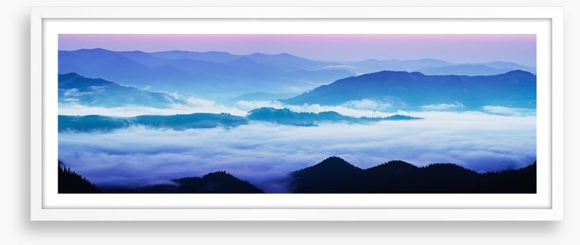 Mountain sunrise panorama