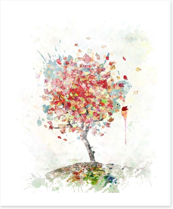 Falling leaves