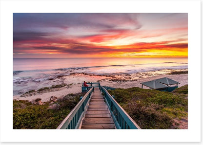 Stunning beach sunset, Perth