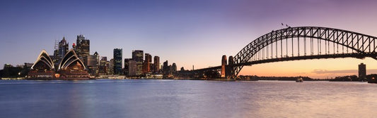 Sydney CBD panoramic at dusk