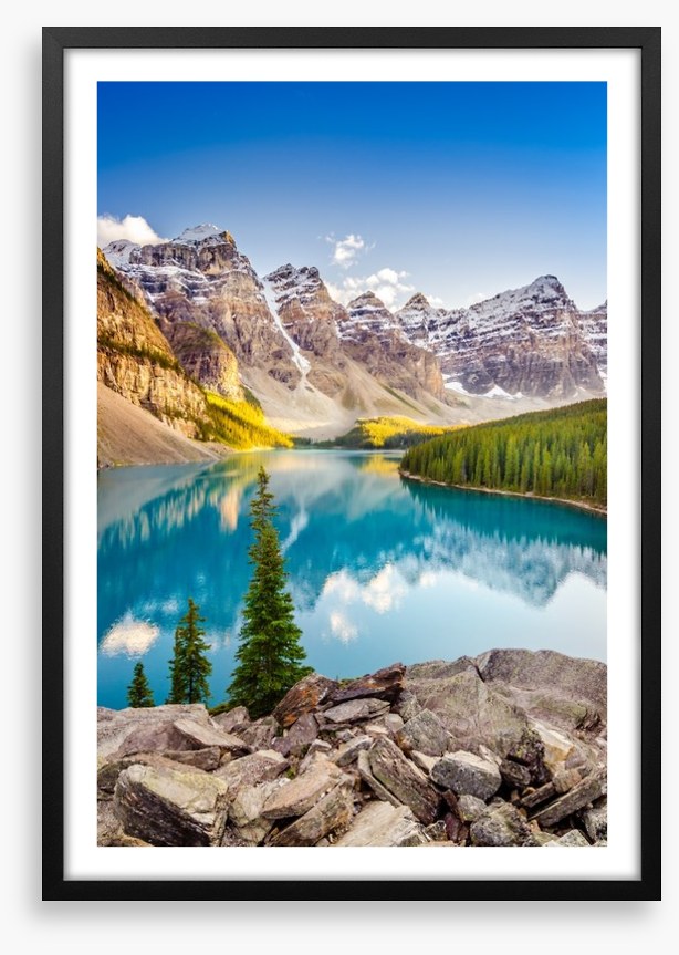 Moraine lake reflections