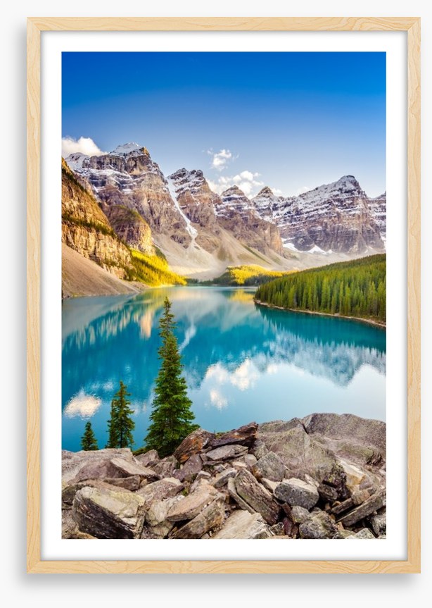 Moraine lake reflections