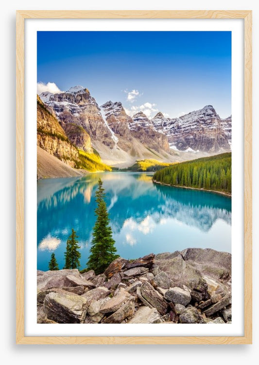 Moraine lake reflections