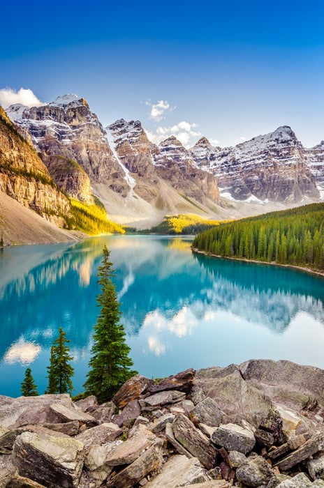 Moraine lake reflections