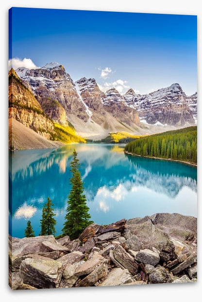 Moraine lake reflections