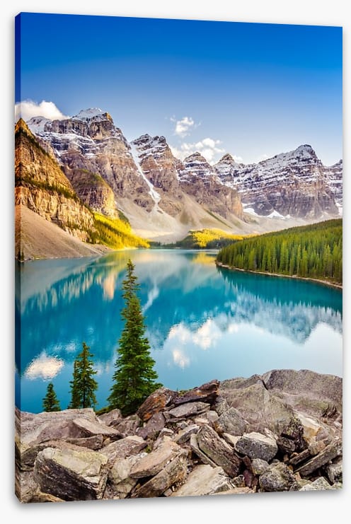Moraine lake reflections