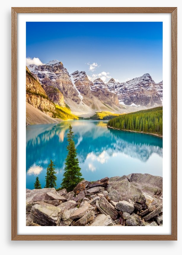 Moraine lake reflections