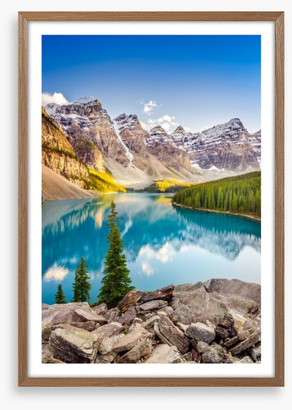 Moraine lake reflections