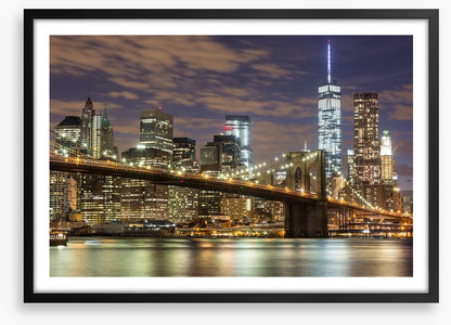 Brooklyn Bridge and downtown