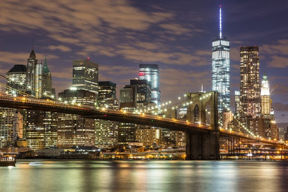 Brooklyn Bridge and downtown