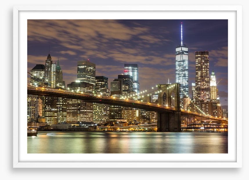 Brooklyn Bridge and downtown