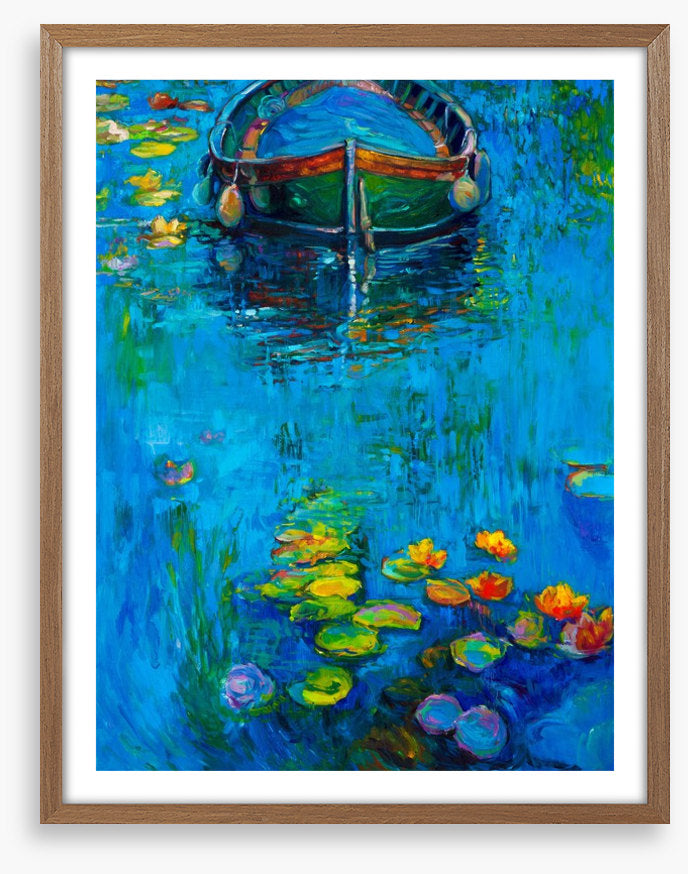 The boat and the lillies