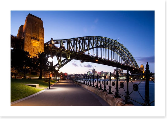 The bridge at dusk