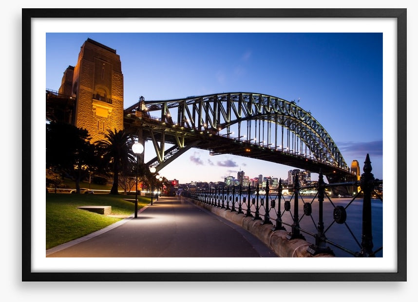 The bridge at dusk