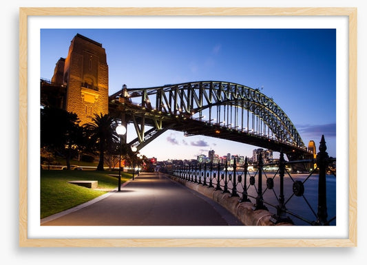 The bridge at dusk