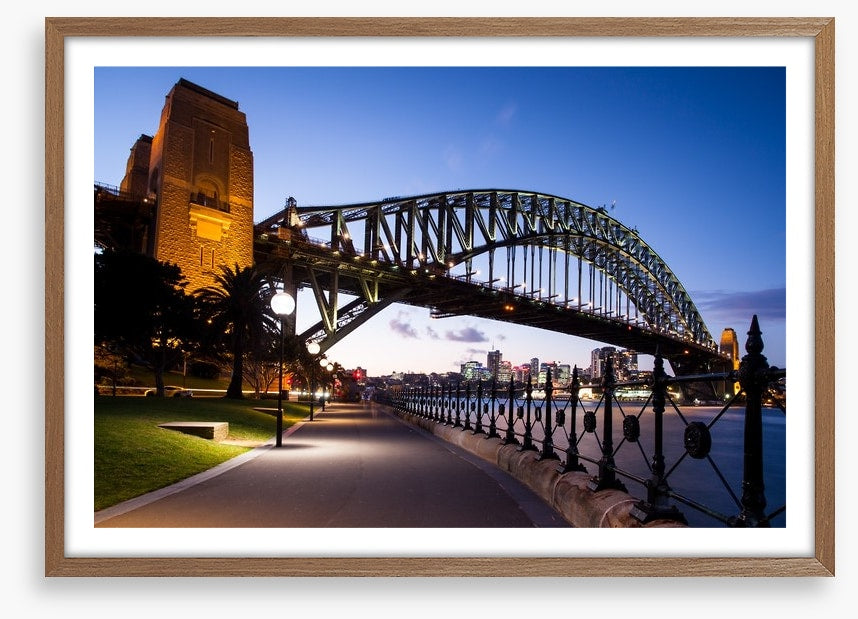 The bridge at dusk