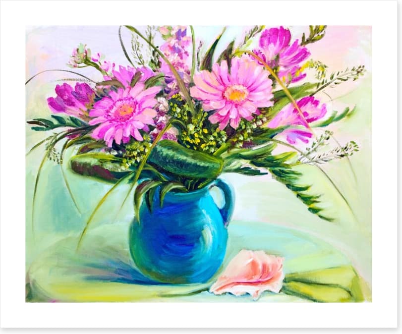 Pink gerberas in vase