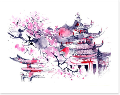 Sakura temple