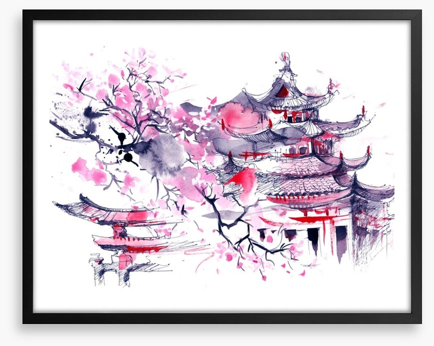 Sakura temple