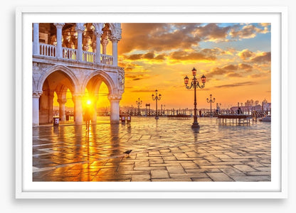 Sunrise over San Marco piazza