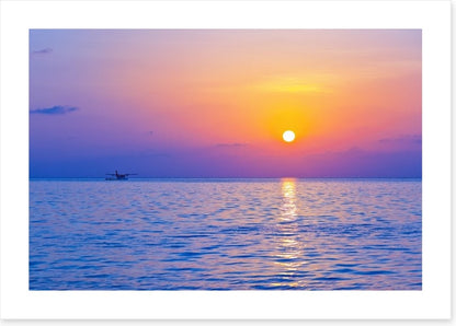 Purple sky sunset