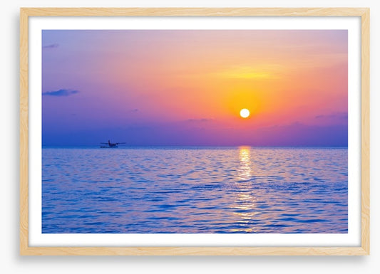 Purple sky sunset