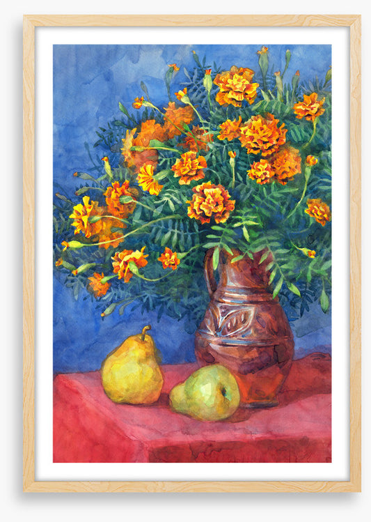 Golden marigold pears